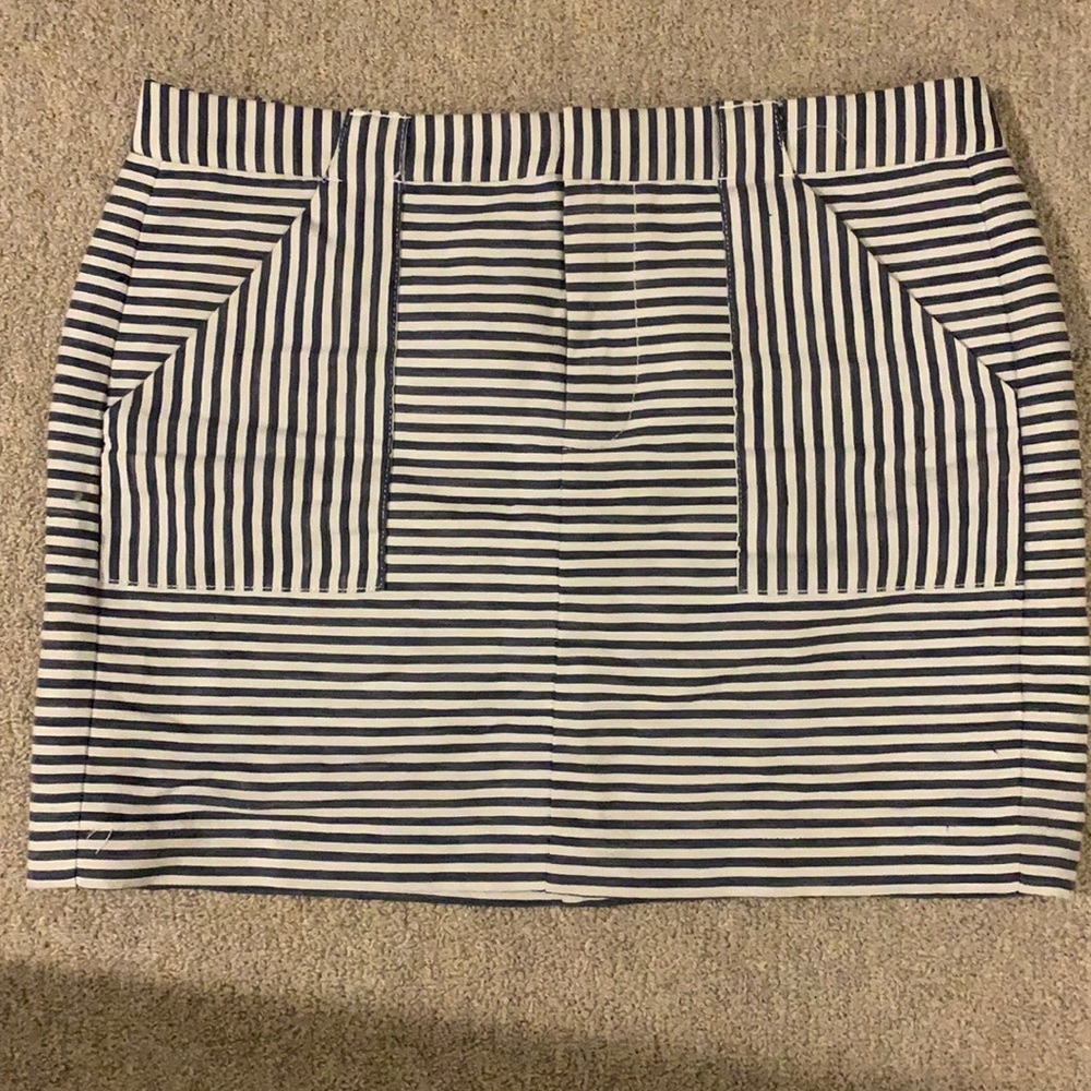 Madewell stripped mini skirt
